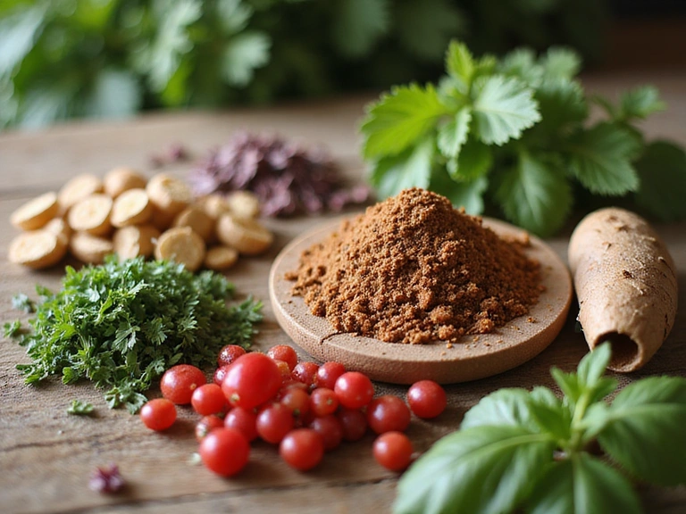 Immagine di ingredienti naturali che simboleggiano la purezza e l'origine dei prodotti CoreUp